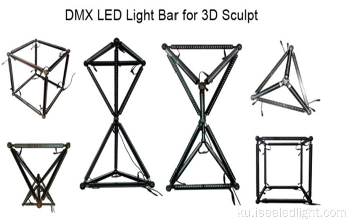 DMX Kontrolê RGB Madrix Klûbê Tube