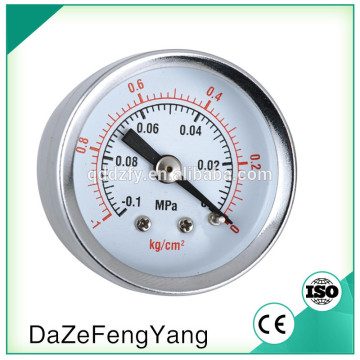 Back entry economy pressure gauge