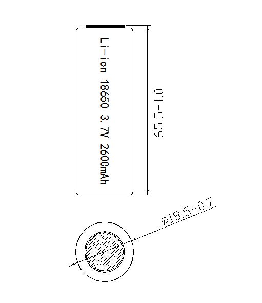 Lithium Ion 18650-2600mAh Battery Pack 11.1V for Mobile Power Bank, Protable Charger, Battery Pack, Lithium Battery