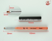 2016 nail tool resin handle stripe painting brush flat