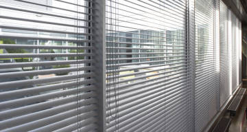 deep grey ladder string basswood  blinds