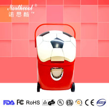 handle mini fridge 12v freezer with whee for travel