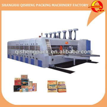 Automatic cardboard printing slotting packing machine