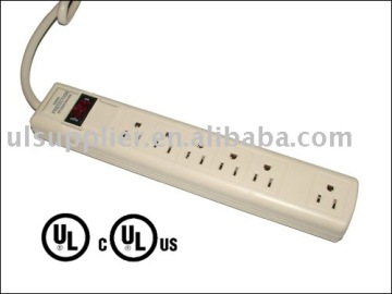 6 outlet UL/CUL surge suppressor/surge protector/surge suppression(06-PT6686S) 90Joules Surge