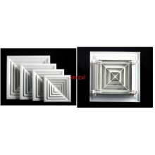 4 way supply air diffuser with white powder coated for HVAC