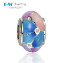 High Quality Rainbow Color Beads Charms For Bracelets 925 Silver Beads