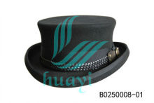decorative black round bulk top hats