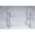 2 Tier Chrome Wire Dish Rack