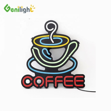 Custom LED Neon Light Signs: Electronic Coffee LED Neon Lights