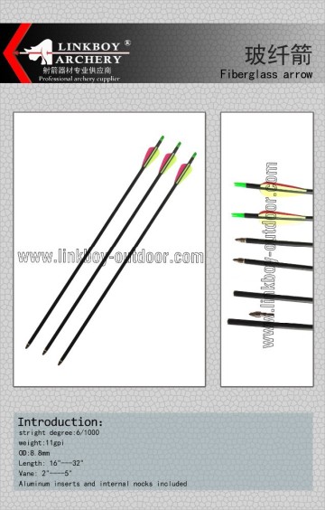 wholesale Linkboy LBA006-1 Fiberglass arrow for hunting bow and arrow for sales