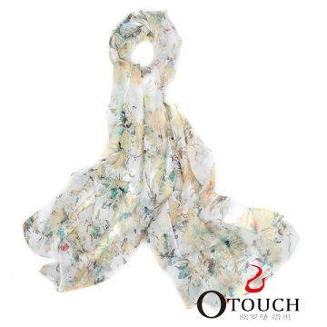 2014 polyester new design viscose scarf prting materials