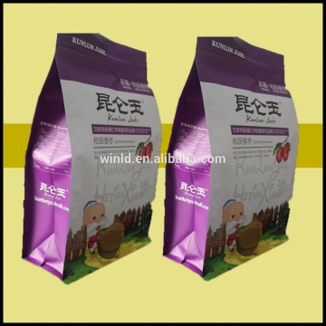 printing square bottom flat bottom dog food bag