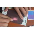 Reversible hand thermochromic ink
