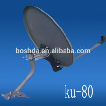 KU band 80cm satellite dish/tv/wifi/car tv/3g/hdtv antenna & receiver
