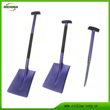 Emergency Aluminum Snow Shovel with Saw Blade