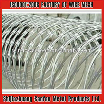 Galvanized Concertina Blade Wire Razor Wire Razor Mesh Fence