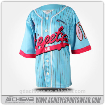 wholesale cheap blank baseball jerseys, sublimation baseball shirt