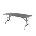 5 foot granite white plastic folding table