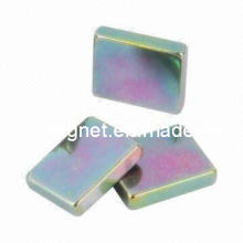 Block Magnets with Color Zn Plating