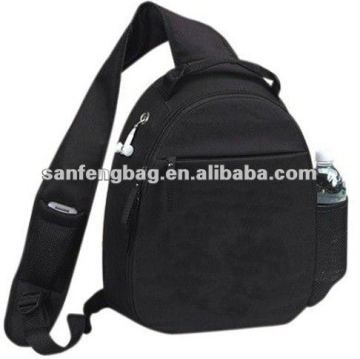 leisure black cross strap backpack