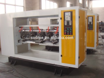 Thin blade slitting creasing machine