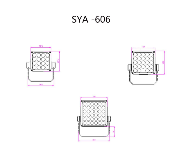 IP66 waterproof floodlight for outdoor use