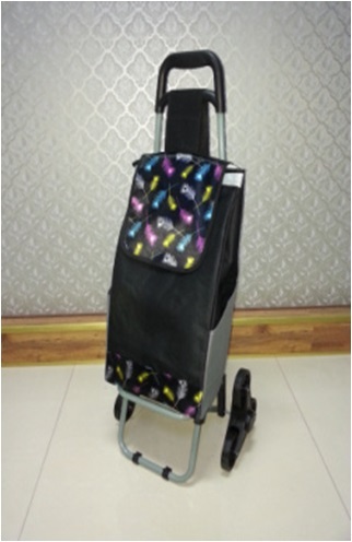 colorful personal folding portable shopping cart with wheels