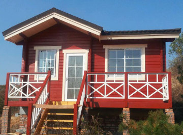 ig-r-004 one floor prefabricated wooden resorts house