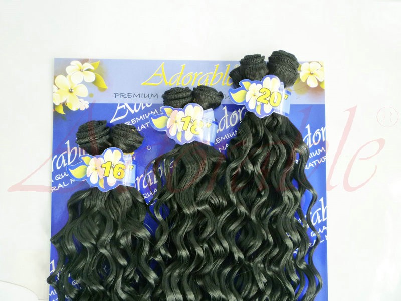 Adorable Wholesale High Quality Spanish Wave Brazilian raw material big synthetic kinky curl hair weave