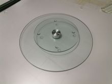 40cm tempered glass rotating plate
