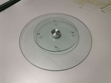 40cm tempered glass rotating plate
