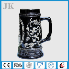 European style louvre ceramic beer stein