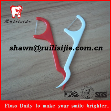 50pcs per plastic box dental floss pick