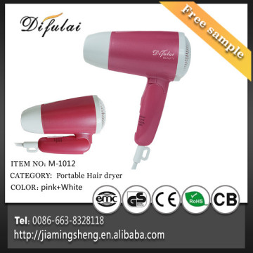 Professional Ionic Hair Dryer Portable Plastic Dryer Quiet Travel Hair Dryer