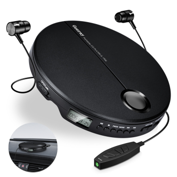 Portable CD Player with Earphones HiFi Music Compact Disc Walkman Player Reproductor CD Anti-Shock Personal Car Music Player