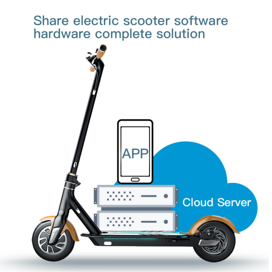 Backend management system with APP Scan QR Code unlock GPS wireless Sharing e scooter solution