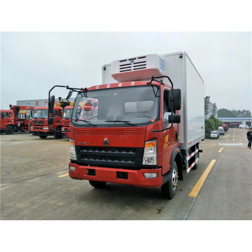 Sinotruk HOWO 129HP 4.2 meter truk berpendingin baris tunggal