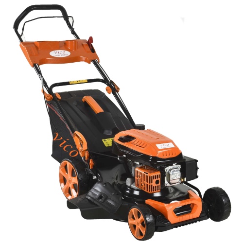 Bensin Lawnmower Steel Deck Grass Cutter Trädgårdsverktyg