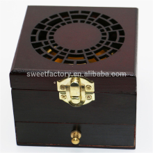 Hot sale square shape wooden incense burner