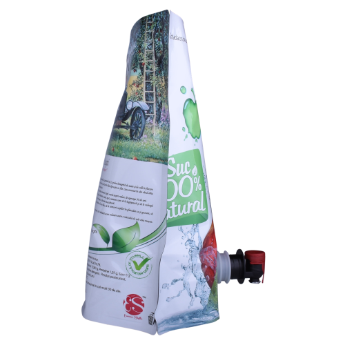 Tear Notch Plastik Ritsleting Recycling Juice Packing Bag
