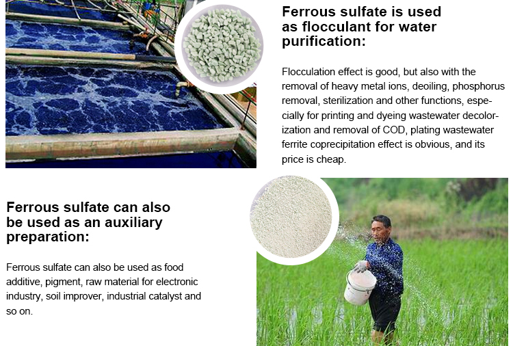Low Price Ferrous Sulphate 98% With Green Vitriol