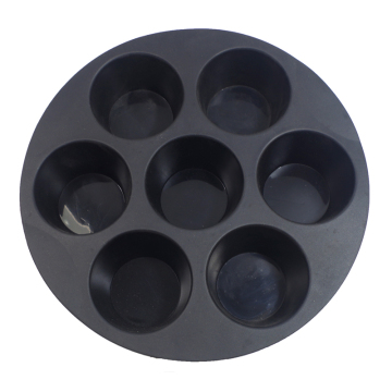 Nonstick 7-Bar 3D Silicone Cake Mold - Round Silicone Baking Cake Mold