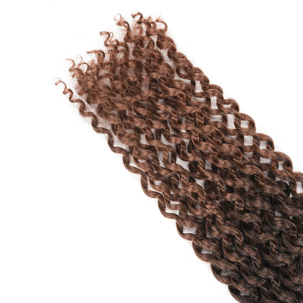 18 Inch High Quality Natural Look Water Wave Pre Looped Crochet Braid Synthetic Fiber Hair