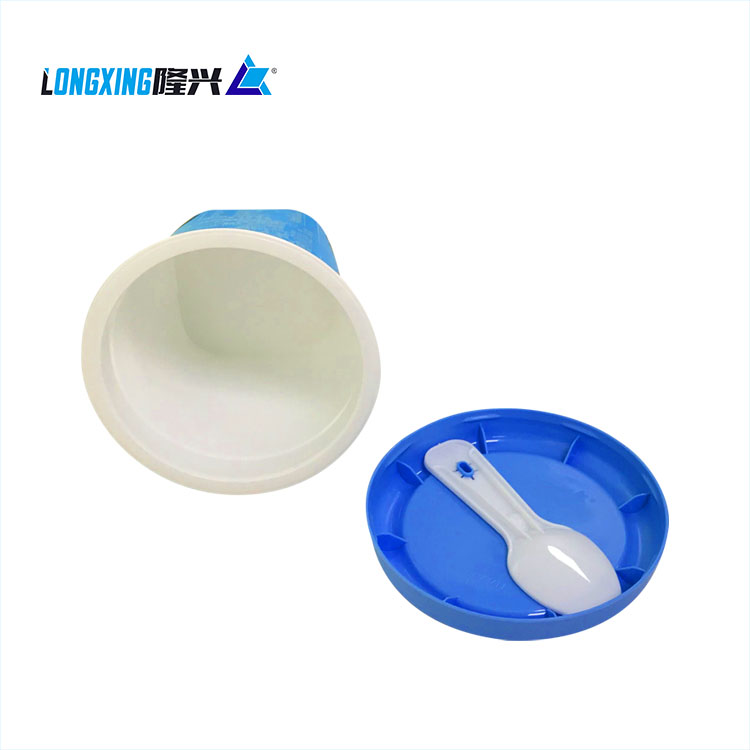 Dessert cake square IML plastic jelly cup with lid wedding party decoration