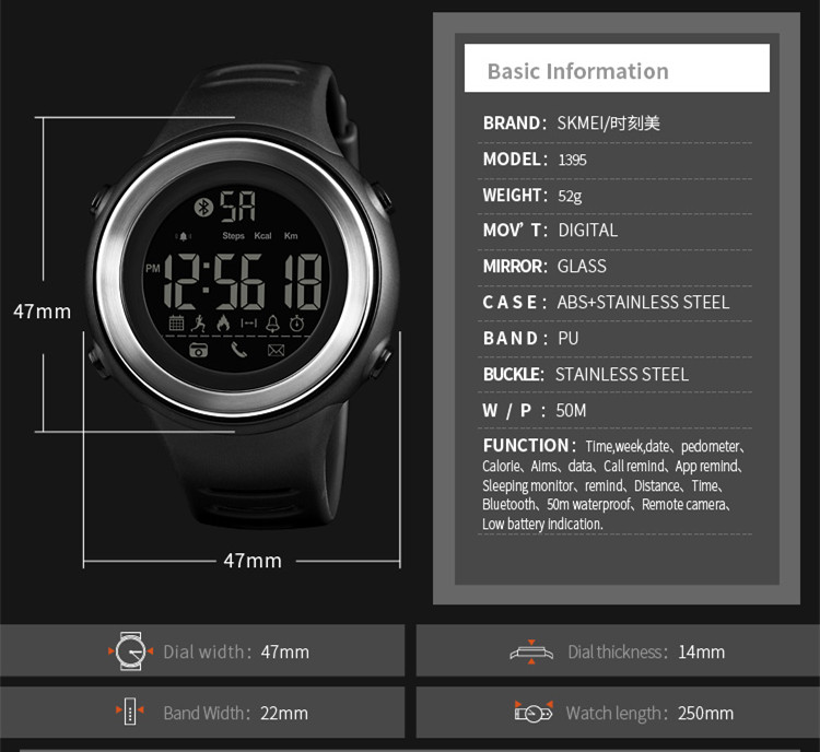 Trendy sport smart watch waterproof relojes inteligentes