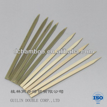 Natural flat bamboo skewer