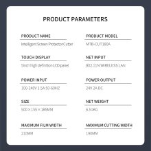 Intelligent screen protector cutting machine