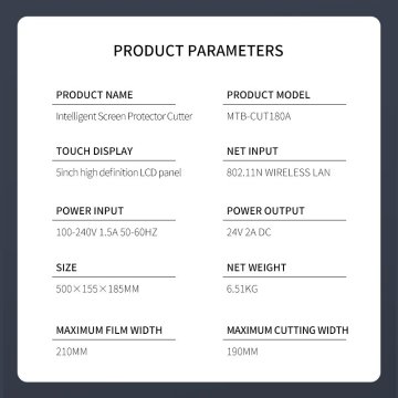 Intelligent screen protector cutting machine