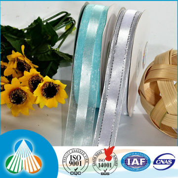 fashion polyester jacquard organza ribbon