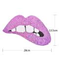 Mouth Patches Lip Sequins Patches Embroidered